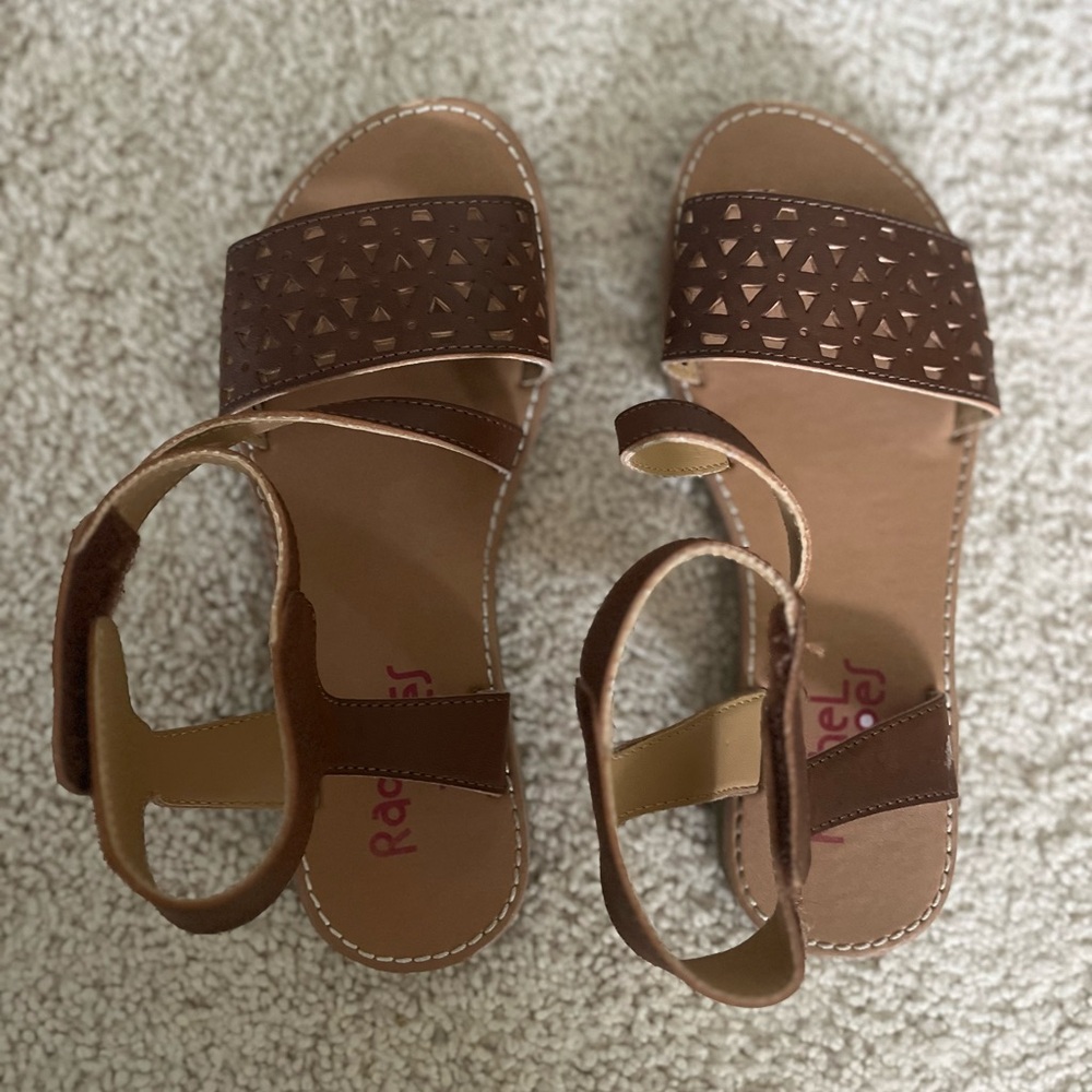 Women’s Brown Cutout Strap Sandals